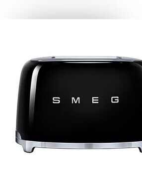 SMEG Retro 50's 2 Slice Toaster - Black NEW Open Box